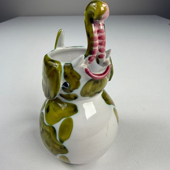 Vintage Hand-Painted Ceramic Elephant‎ Pitcher Creamer Italy #1560 - Picture 8 of 12